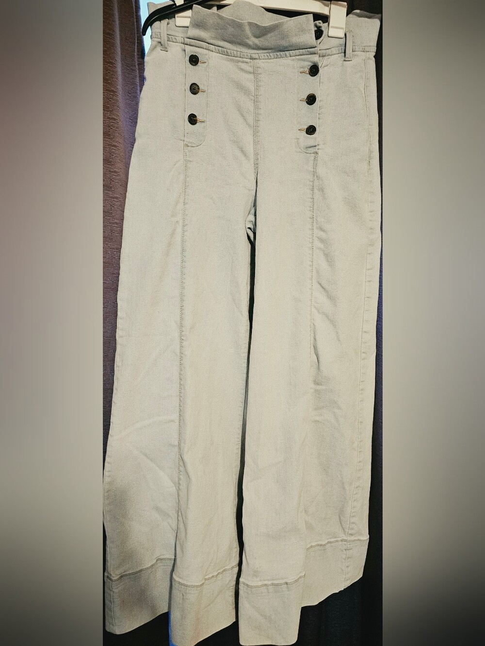 Venus high-waisted sailor jeans combine retro 1970s aesthetic details Size 10 - Picture 11 of 13